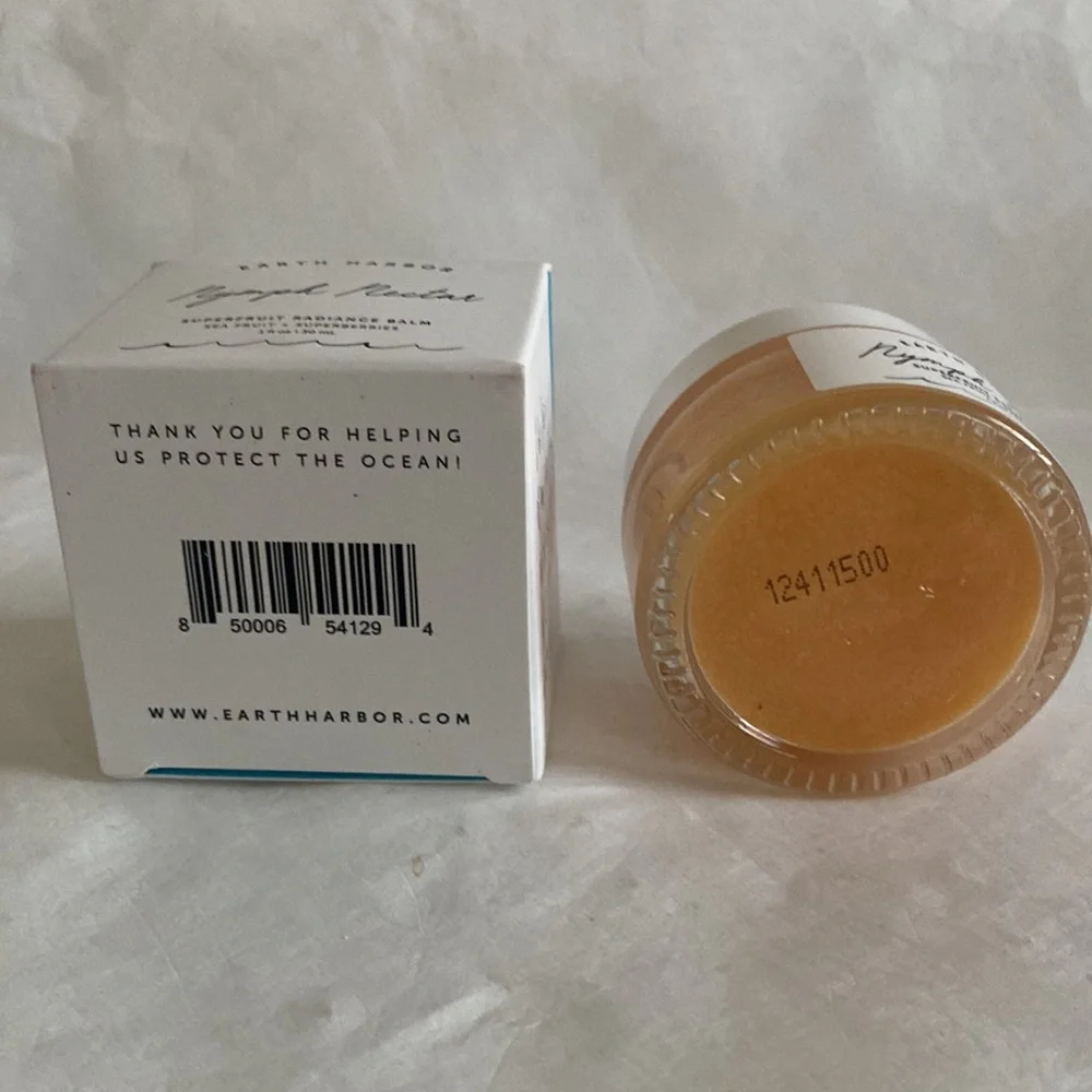 EARTH HARBOR NYMPH NECTAR Superfruit Radiance Balm 1oz $34 NIB CLEAN BEAUTY